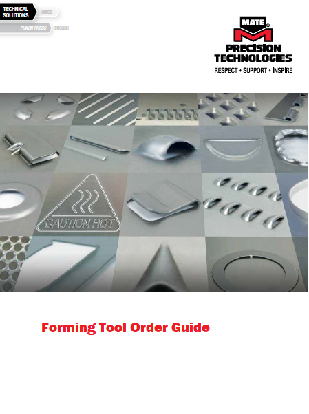 Forming Tool Order Guide